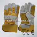 Cow Split Leather Double Palm Glove